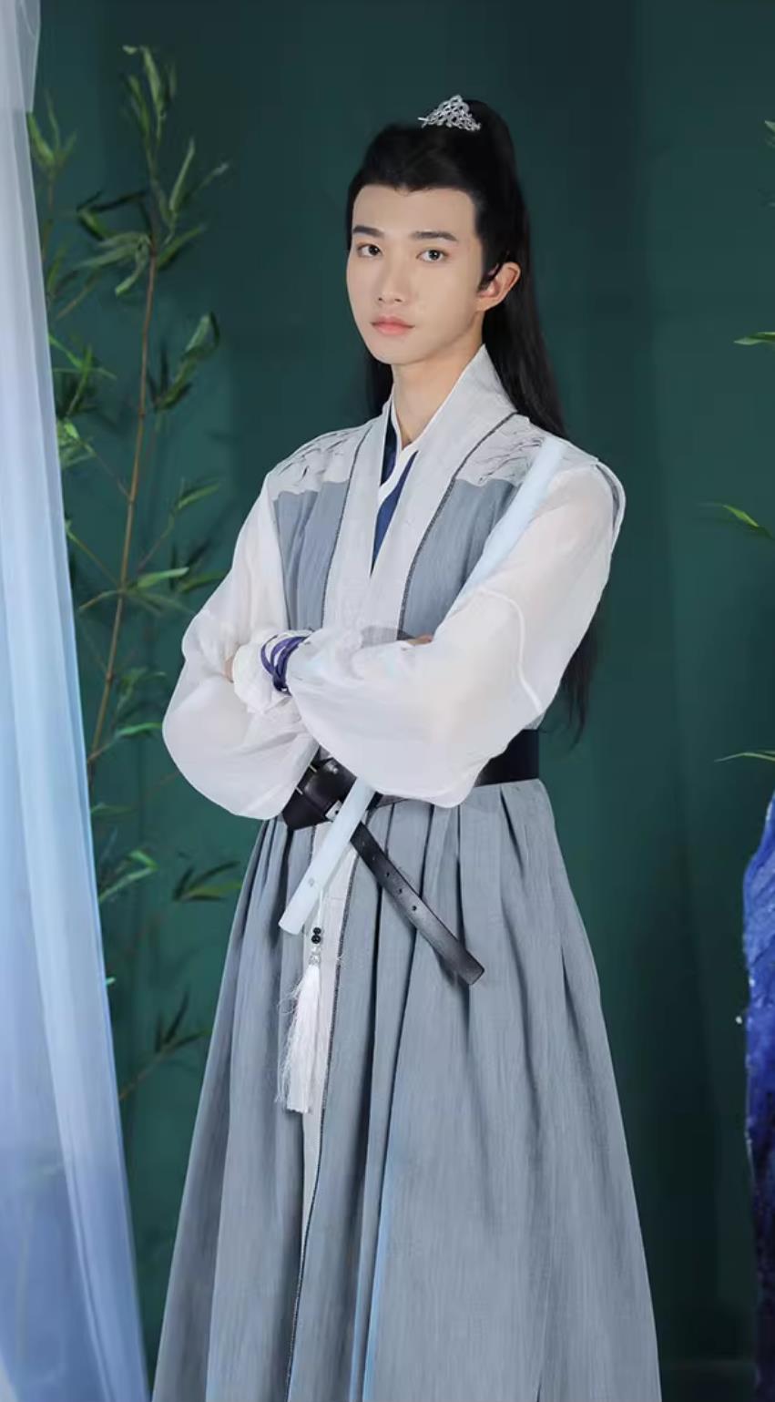 Chinese Song Dynasty Swordsman Costume Traditional Male Clothing Ancient China Young Hero Hanfu
