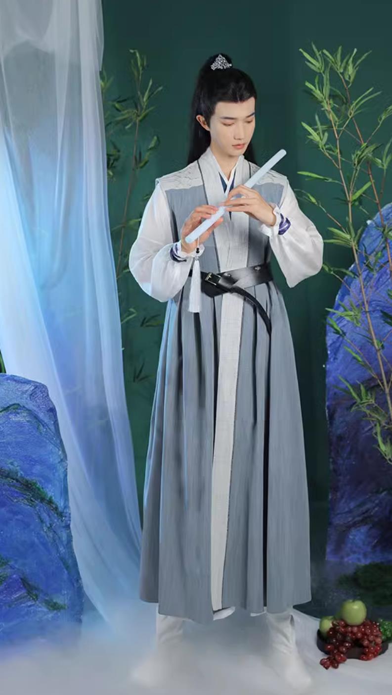 Chinese Song Dynasty Swordsman Costume Traditional Male Clothing Ancient China Young Hero Hanfu