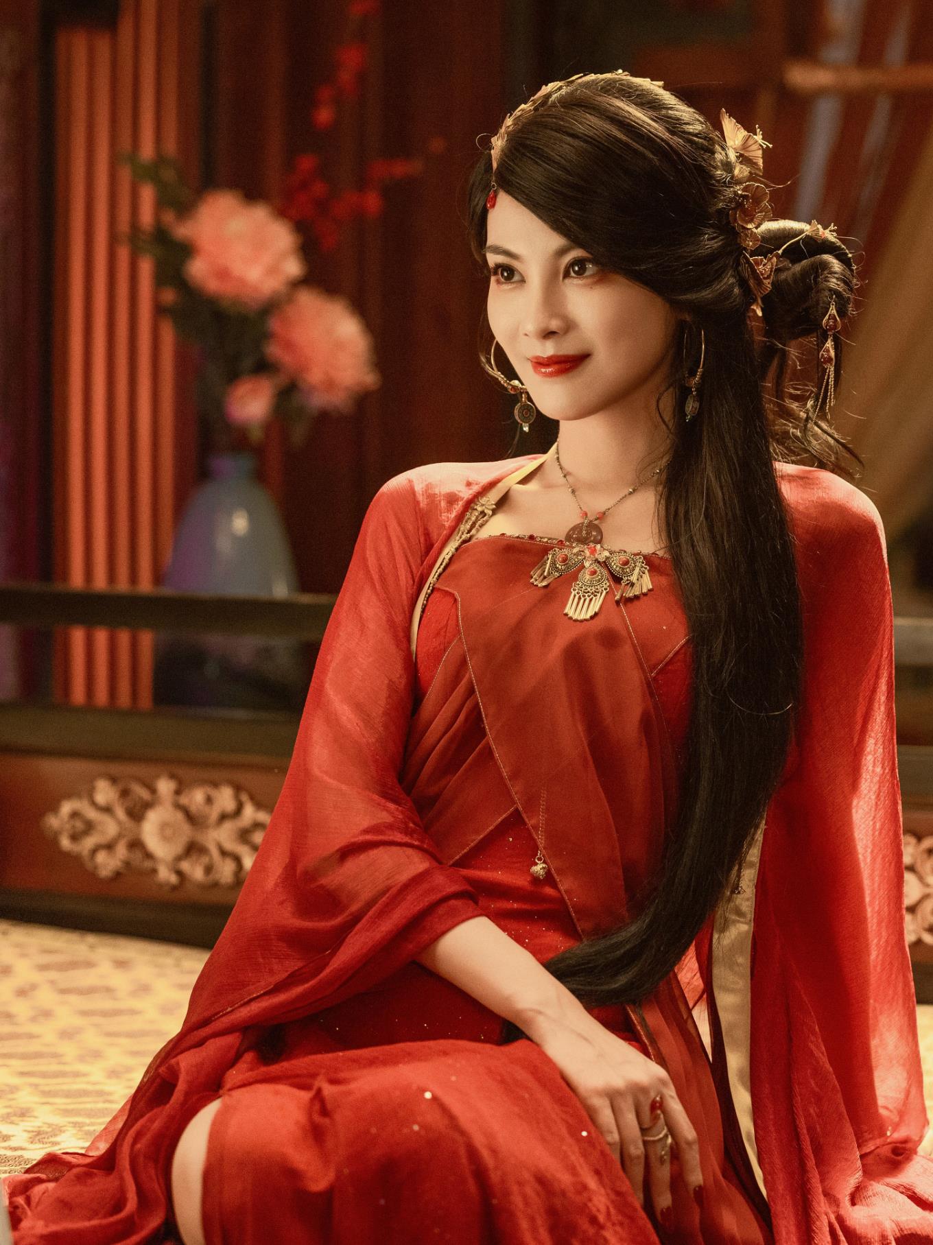 China 2024 TV Series The Legend of Shen Li Dance Lady Jin Clothing Chinese Hanfu Red Dress