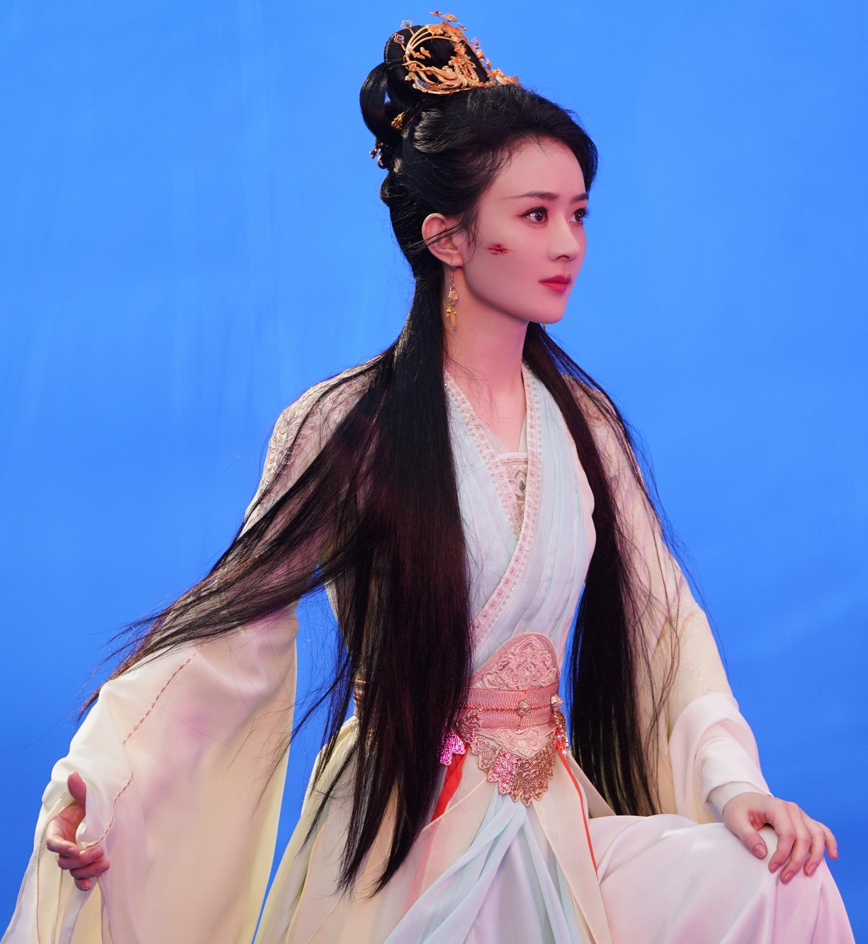 China 2024 TV Series The Legend of Shen Ancient Goddess Clothing Chinese Hanfu Heroine Zhao Liying Costumes