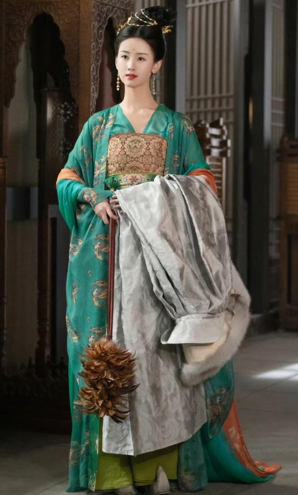 Ancient China Tang Dynasty Court Woman Hanfu Clothing Chinese TV Series Judge Dee's Mystery Princess Qiu Yue Costume