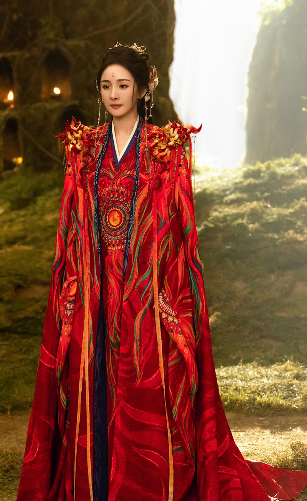 Chinese TV Series Fox Spirit Matchmaker Red Moon Pact Tushan Hong Hong Red Dress Ancient China Fairy Queen Clothing