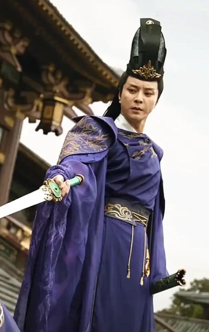 Ancient Swordsman Garment Clothing Chinese TV Series The Blood of Youth Eunuch Jin Xian Purple Costume