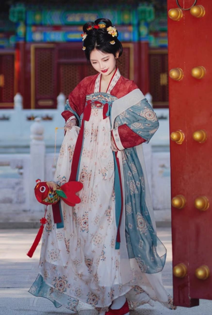 Chinese Hanfu Dress Ancient China Tang Dynasty Court Lady Clothing