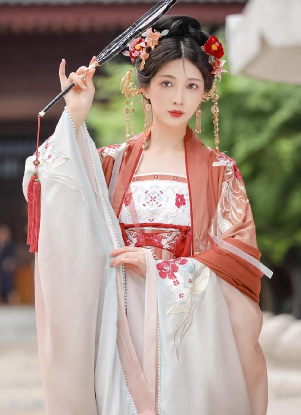 Chinese Hanfu Dress Ancient China Tang Dynasty Royal Princess Costumes Complete Set