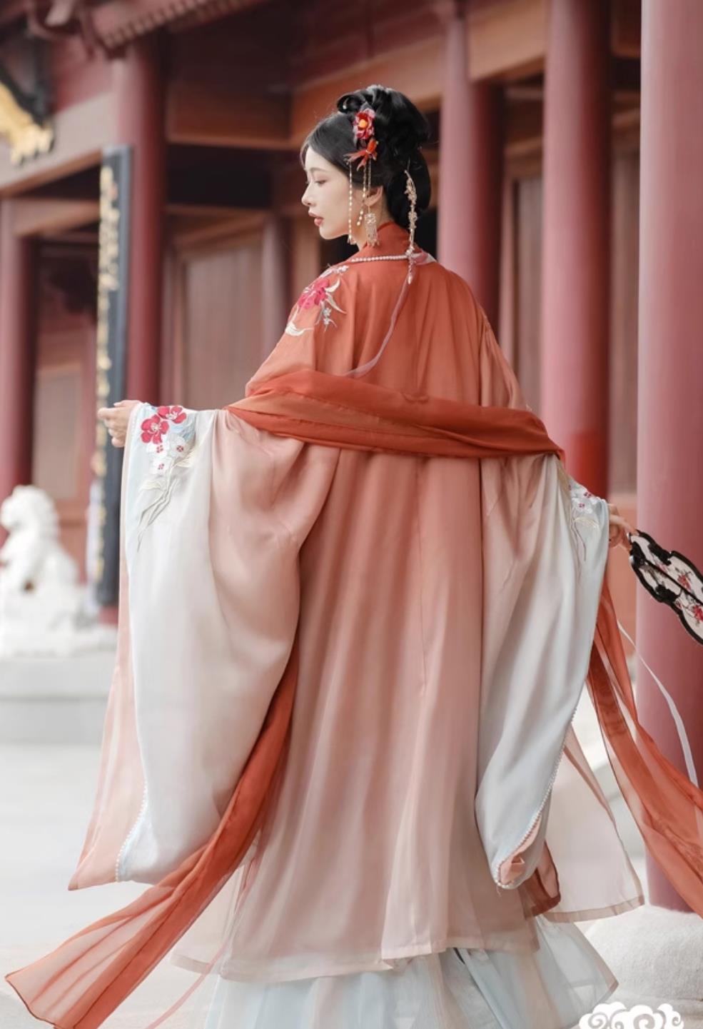 Chinese Hanfu Dress Ancient China Tang Dynasty Royal Princess Costumes Complete Set