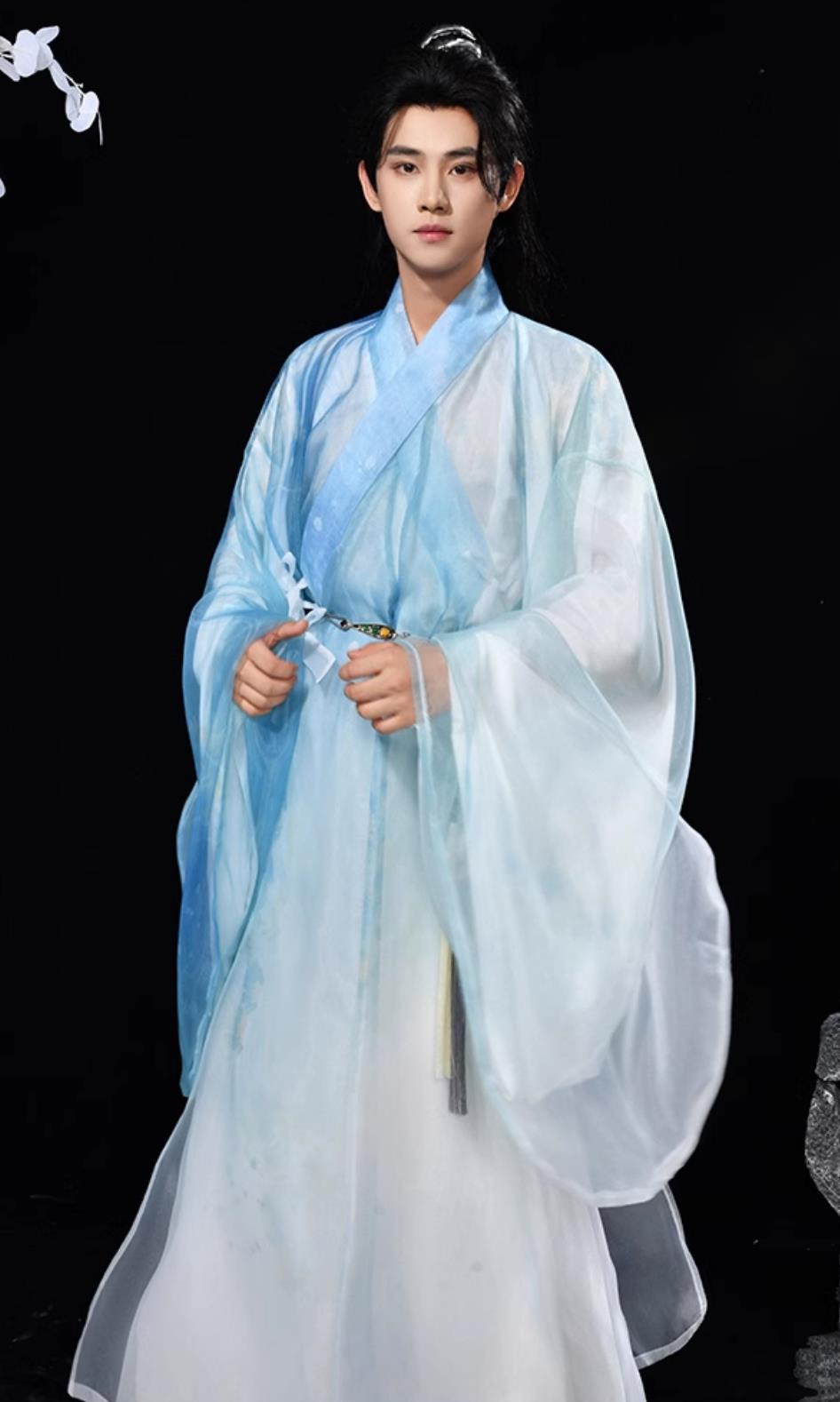 Chinese Ming Dynasty Hanfu Ancient Scholar Embroidered Costume China Traditional Male Clothing