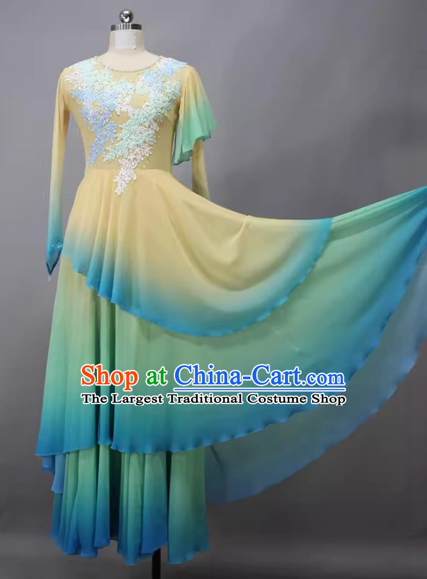 Woman Solo Dance Zui Qing Bo Costume Chinese Dance Competition Clothing China Classical Dance Dress