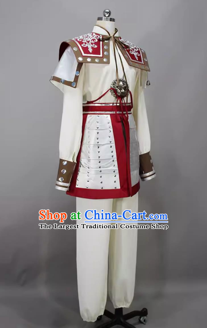 China Ancient General Outfit Male Solo Dance Shi Lang Costume Chinese Classical Dance Clothing