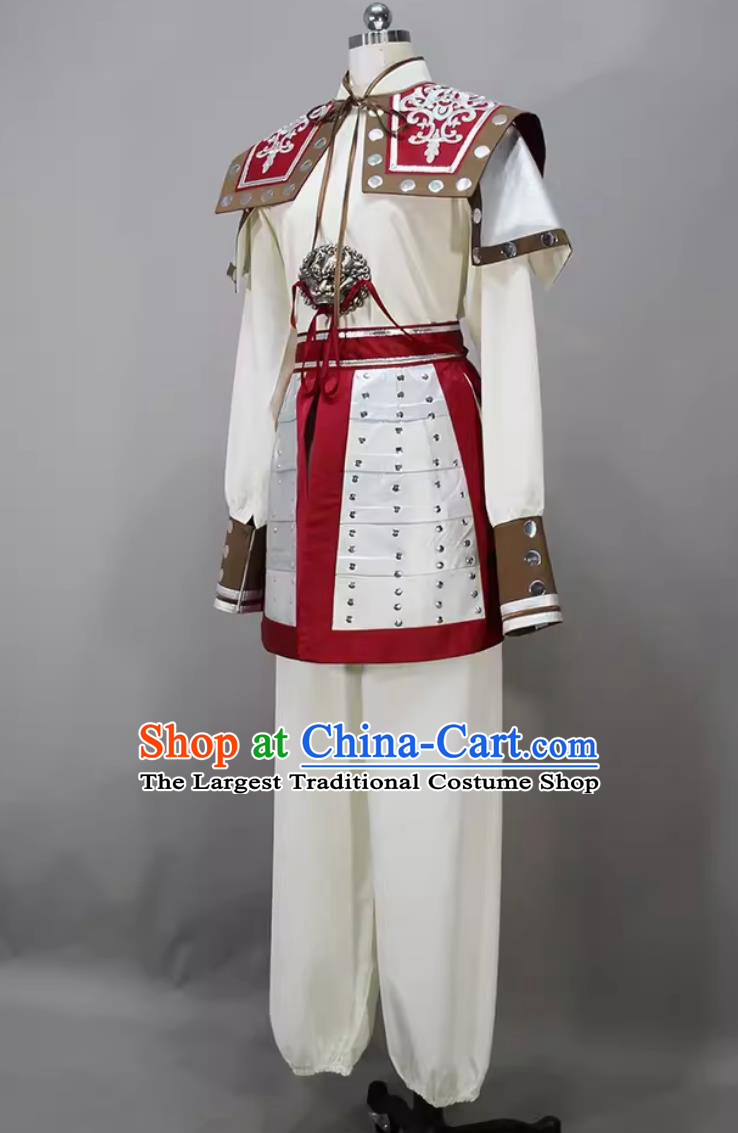 China Ancient General Outfit Male Solo Dance Shi Lang Costume Chinese Classical Dance Clothing