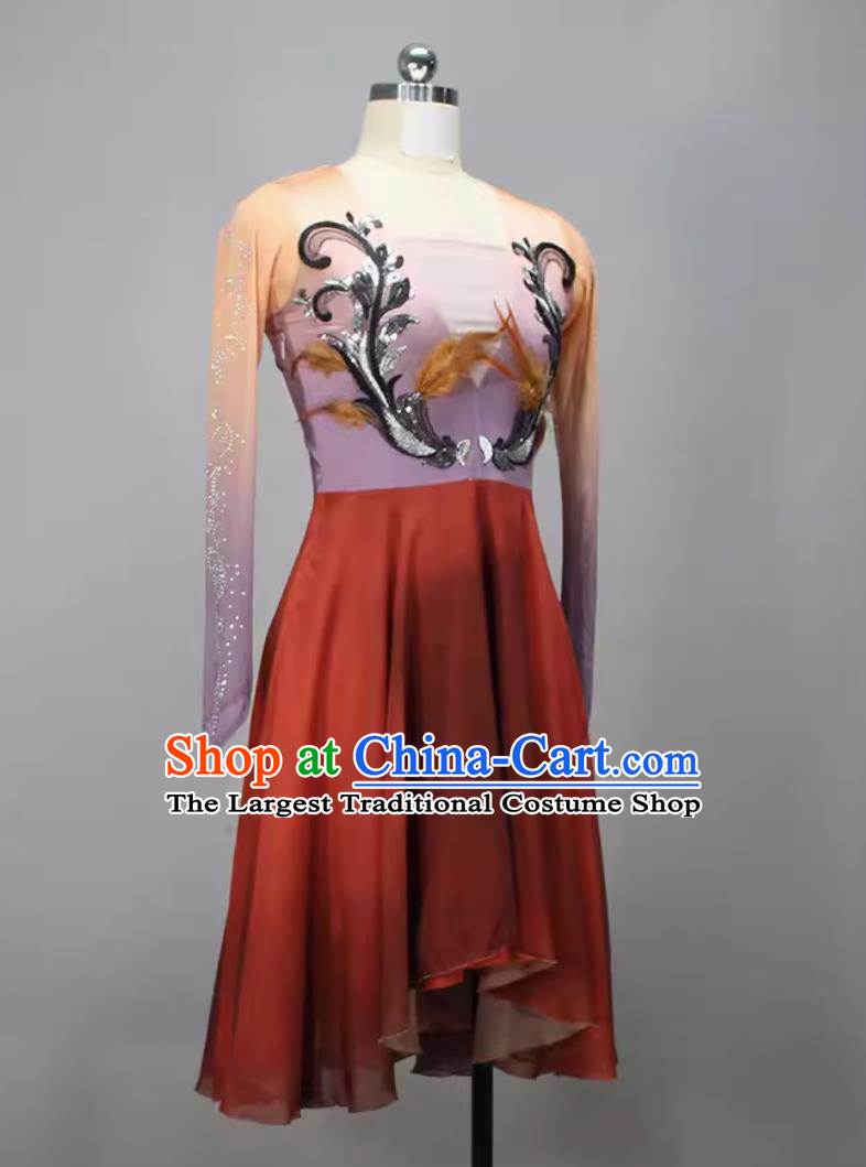 Chinese Classical Dance Clothing China Taoli Cup Dance Contest Dress Woman Solo Dance Hua Mei Costume