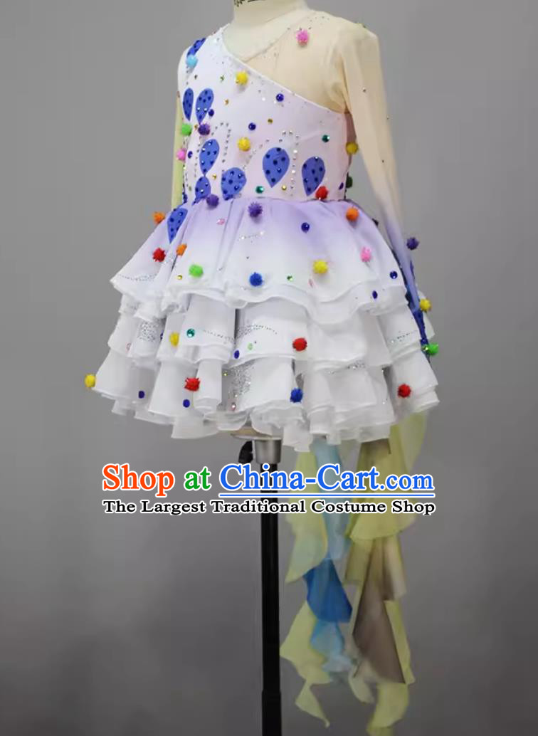 Children Group Dance Costume Modern Dance Clothing China Dance Contest Fish Dress