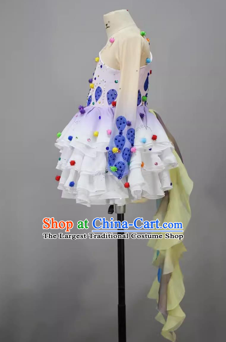 Children Group Dance Costume Modern Dance Clothing China Dance Contest Fish Dress