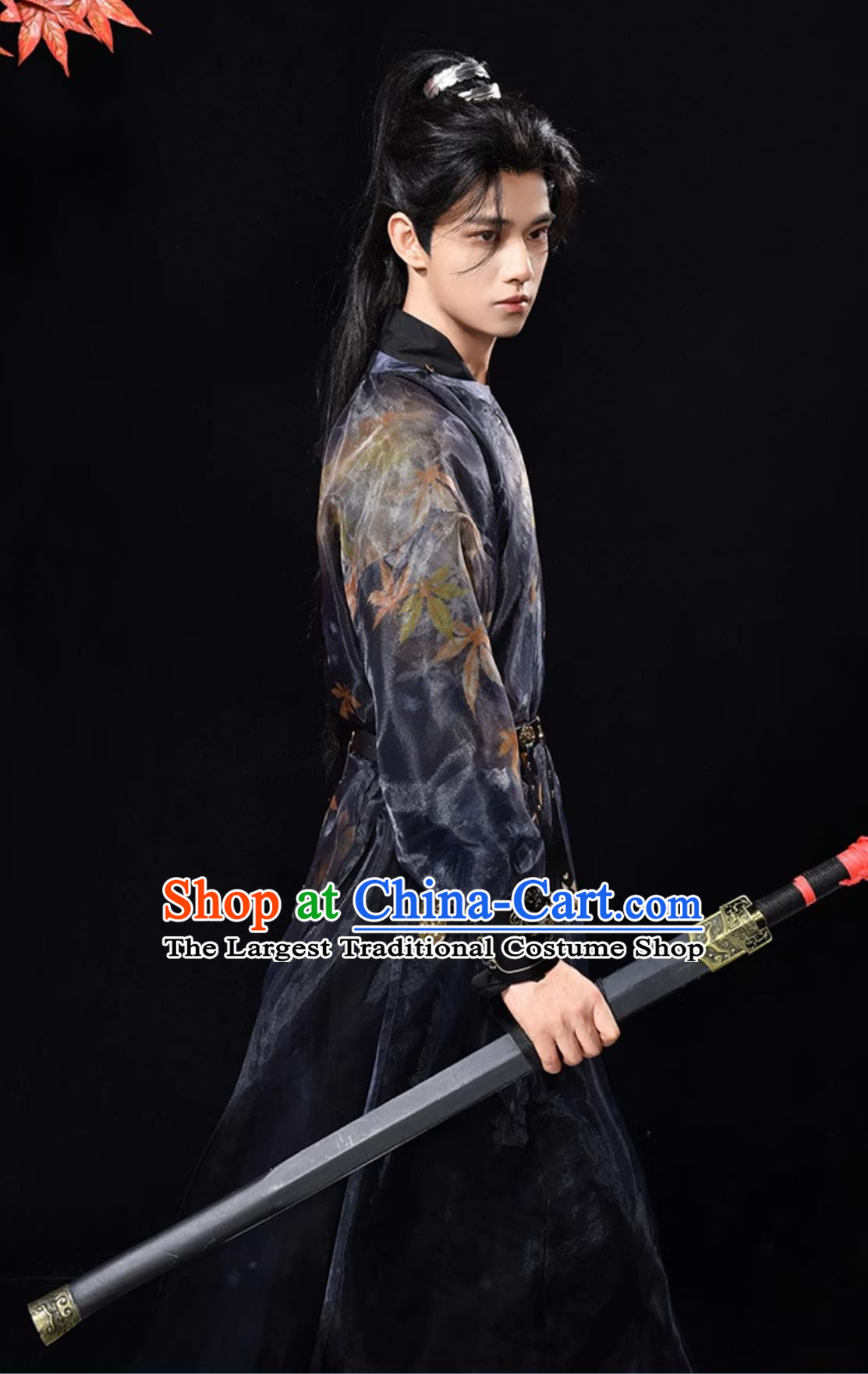 Ancient China Swordsman Costume Chinese Traditional Male Clothing Tang Dynasty Young Hero Hanfu Robe