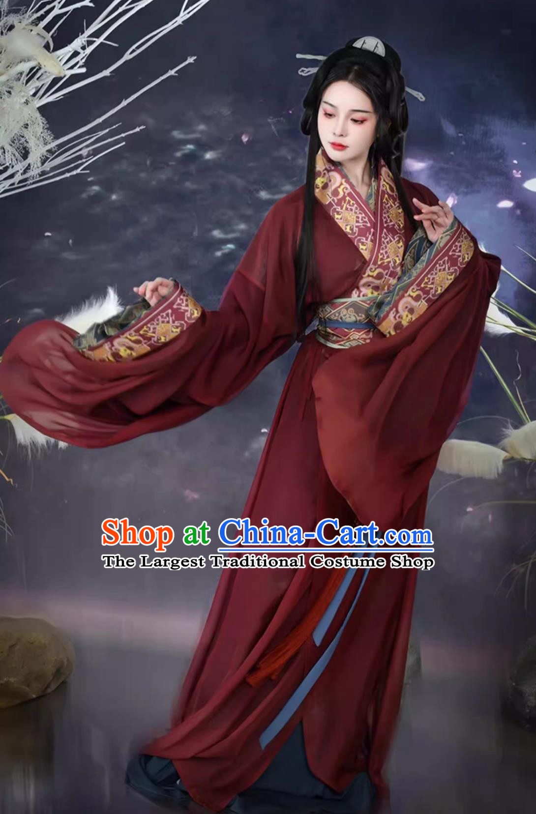 Ancient China Palace Lady Costume Chinese Traditional Female Clothing the Warring States Period Royal Princess Hanfu Dress