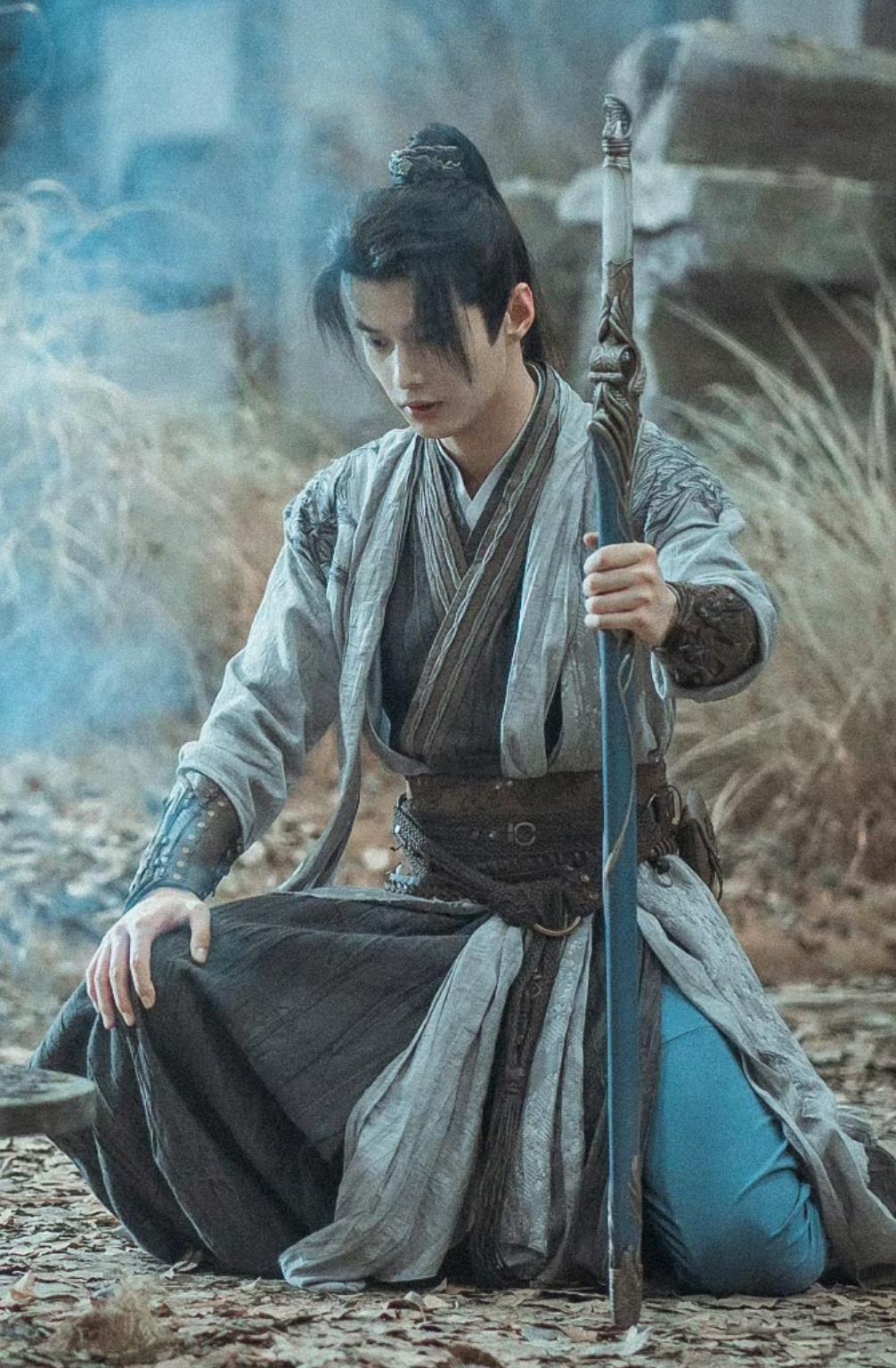 Chinese TV Drama Dashing Youth Swordsman Ye Ding Zhi Garment Costume Ancient China Young Warrior Clothing