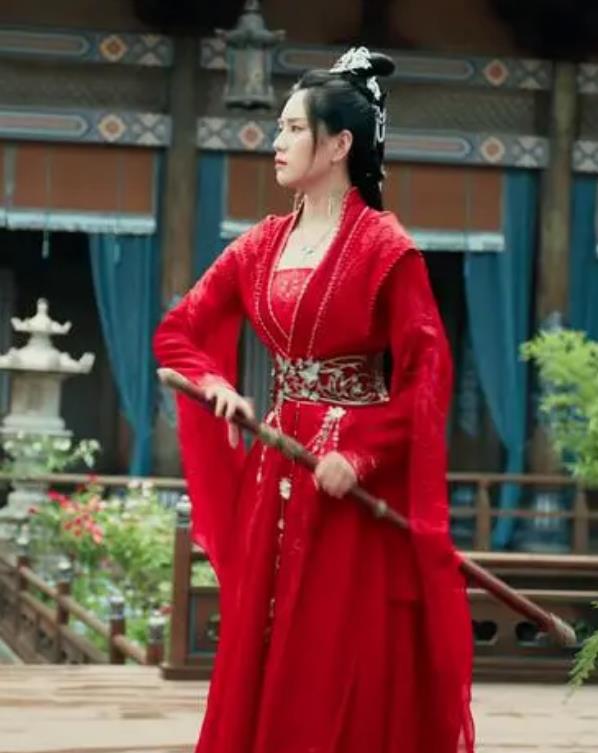 Chinese TV Drama Dashing Youth Chivalrous Woman Luo Shui Garment Costume Ancient China Swordswoman Red Dress Clothing