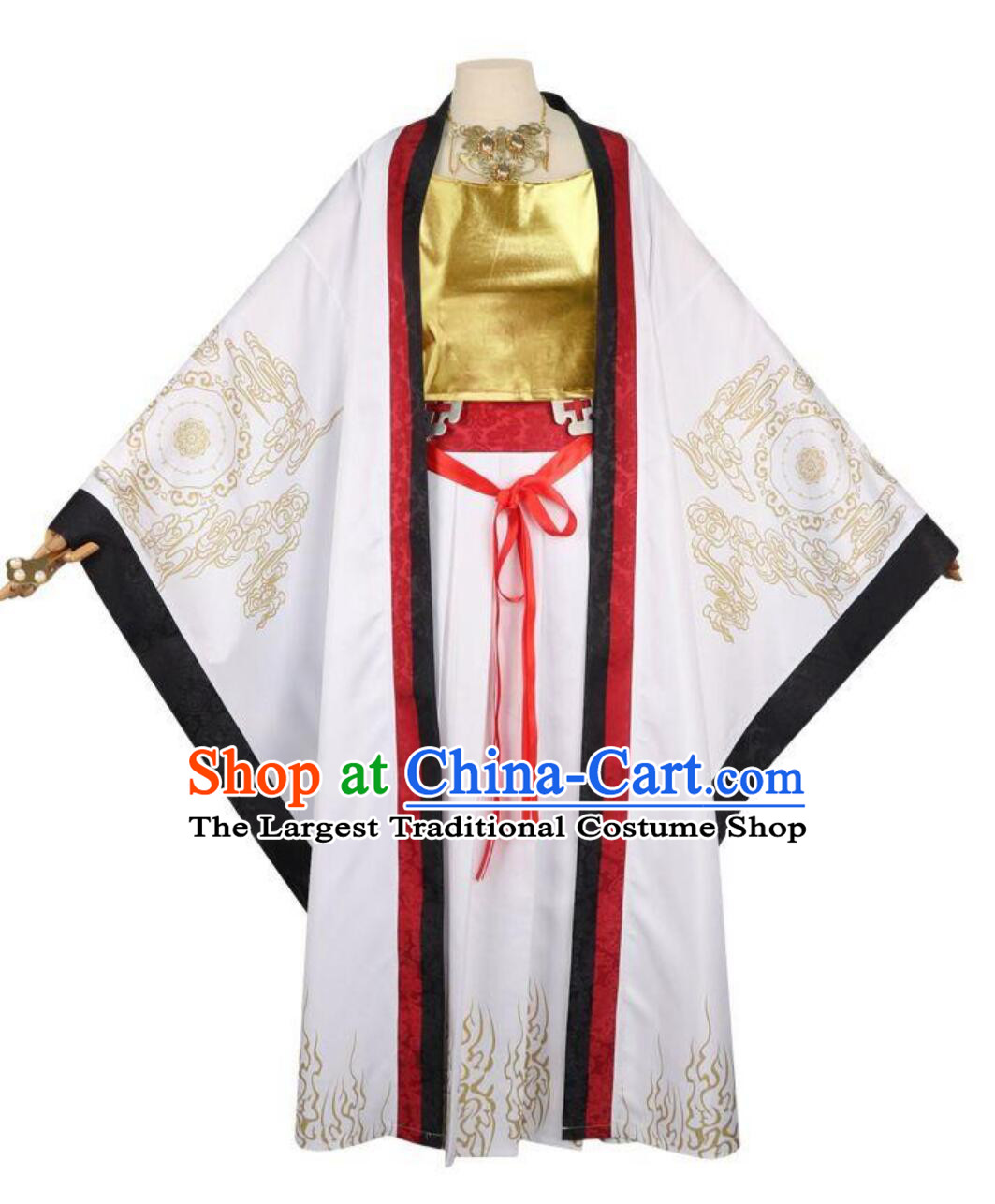 Ancient Chinese Madam Clothing Black Myth Wukong Princess Iron Fan Dress Swordswoman Costume