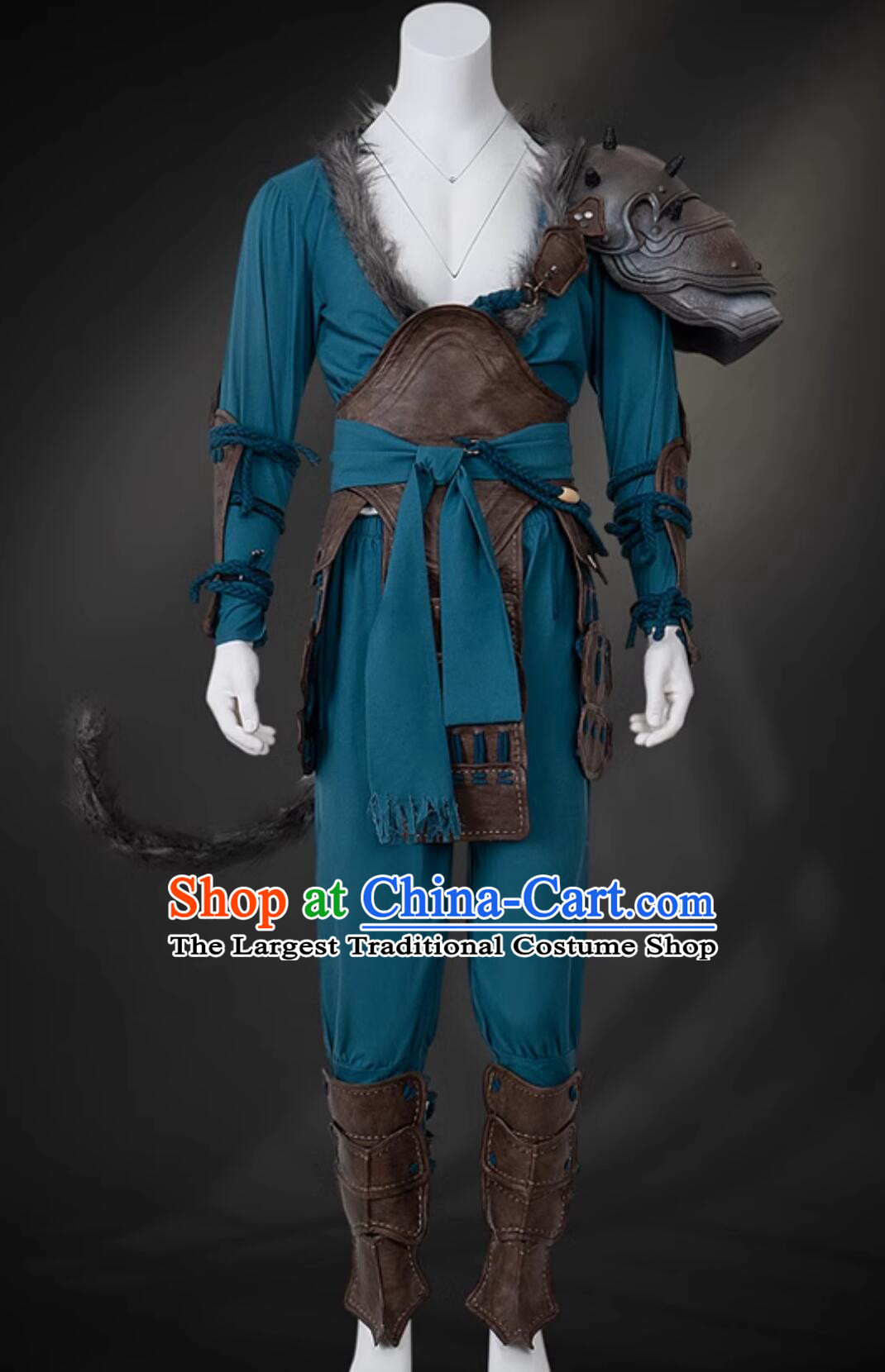 Ancient Chinese Warrior Clothing Black Myth Wukong Tian Ming Ren Costume