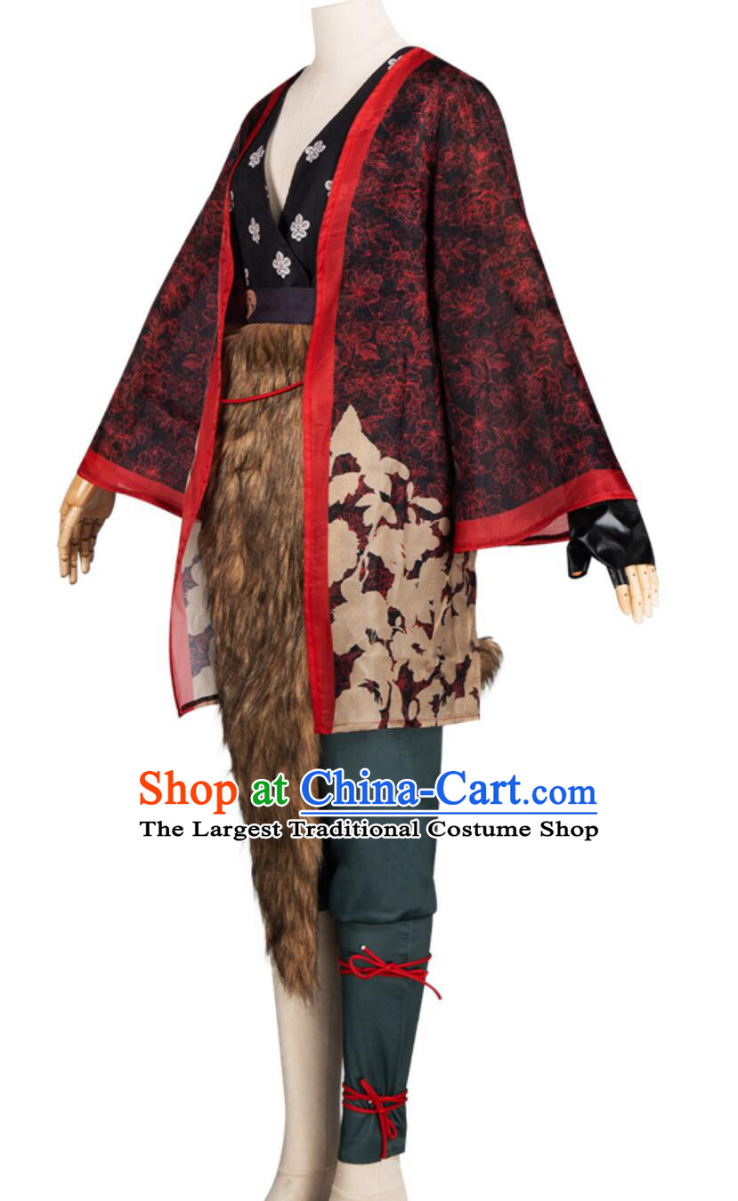Black Myth Wukong Ping Ping Costume Ancient Chinese Fairy Clothing Little Fox Outfit