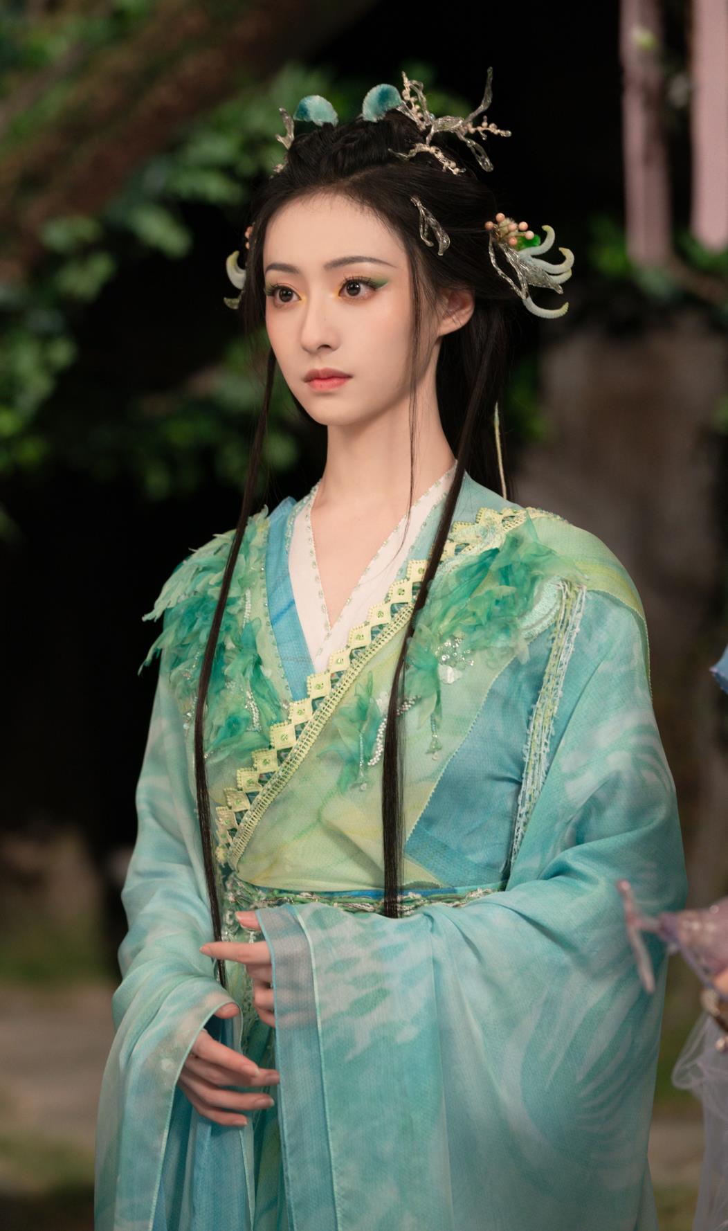 Ancient China Royal Princess Clothing Chinese TV Series Fox Spirit Matchmaker Red Moon Pact Fairy Tushan Rong Rong Green Dress