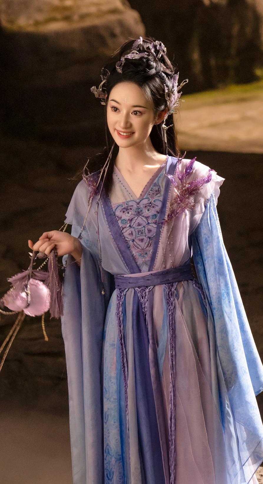 Chinese TV Series Fox Spirit Matchmaker Red Moon Pact Fairy Tushan Ya Ya Purple Dress Ancient China Royal Princess Clothing