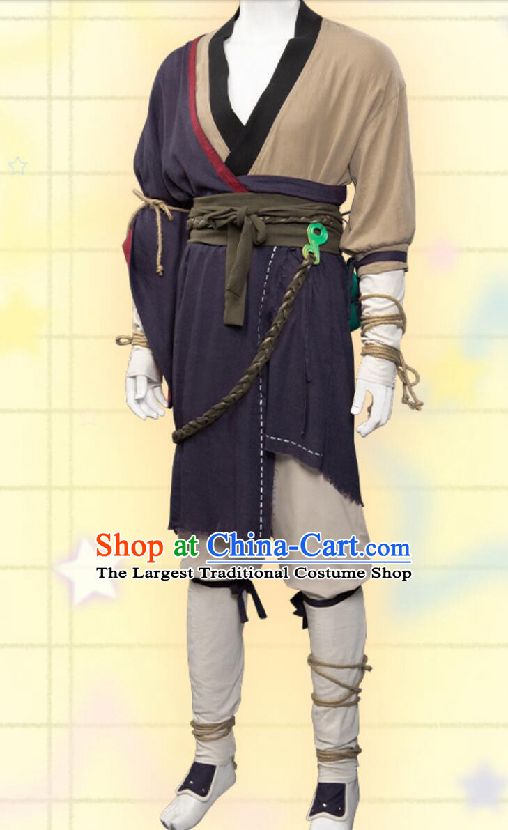 Black Myth Wukong Cosplay Tian Mingren Clothing Sun Wukong Outfit Halloween Costume