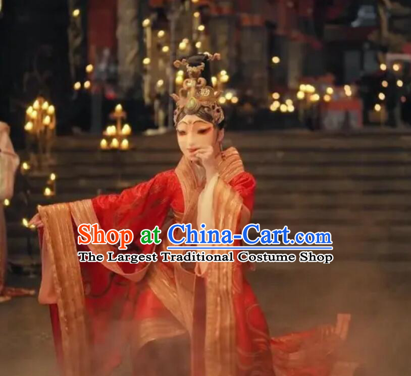 Chinese  Adventures on Mid-Autumn Festival Four Divine Beasts and the Cloud Diagram Classical Dance Clothing Hanfu Dance Costume
