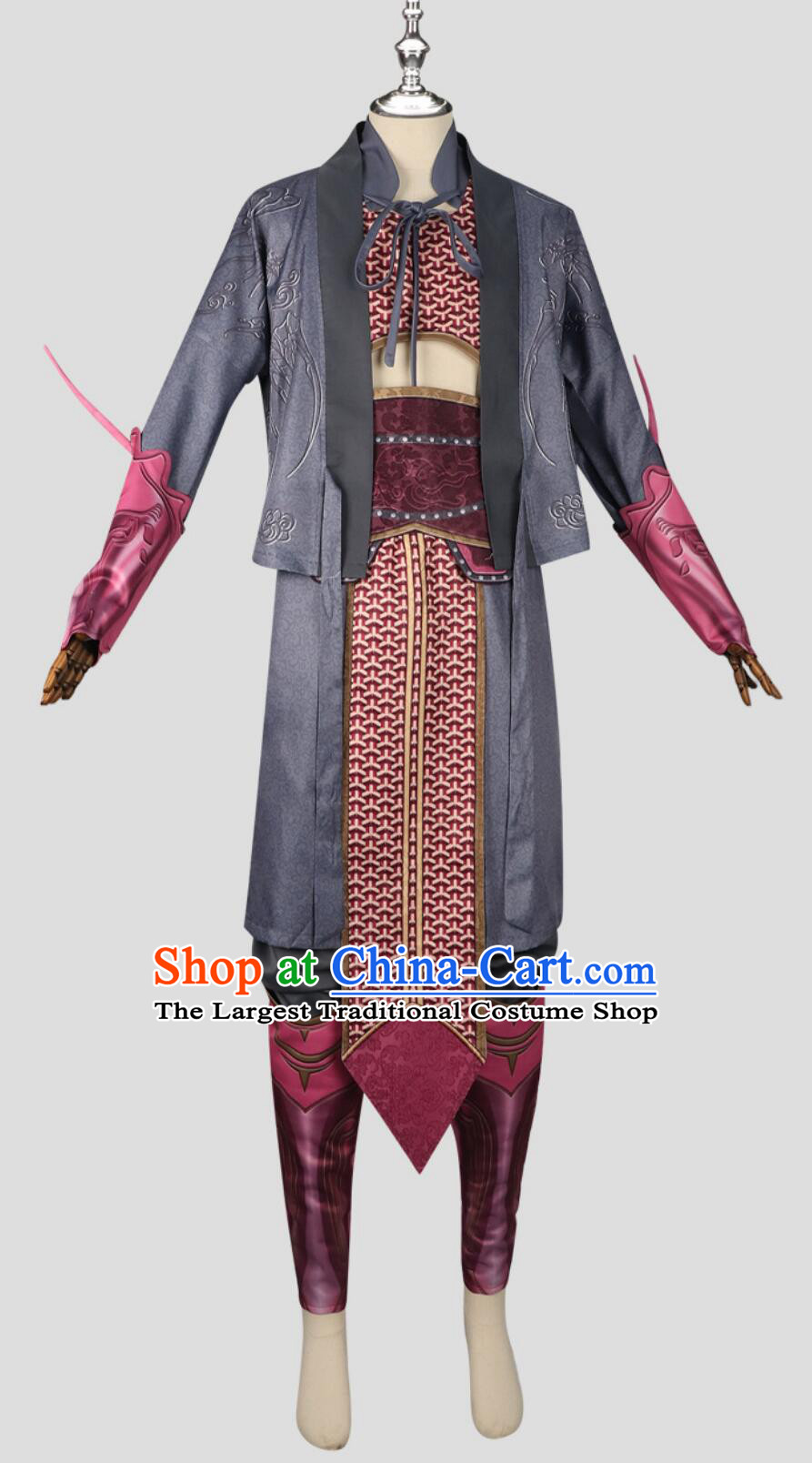 Black Myth Wukong Cosplay Clothing Yan Huo Wu Kong Outfit Halloween Stage Performance Costume