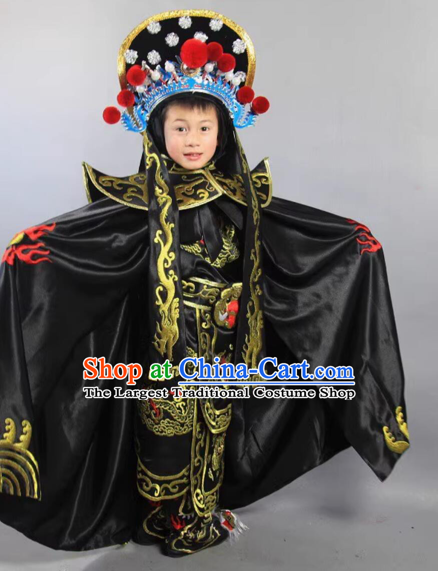 Chinese Bian Lian Mask Changing Clothing Classical Mask Change Costumes and Hat Complete Set for Children