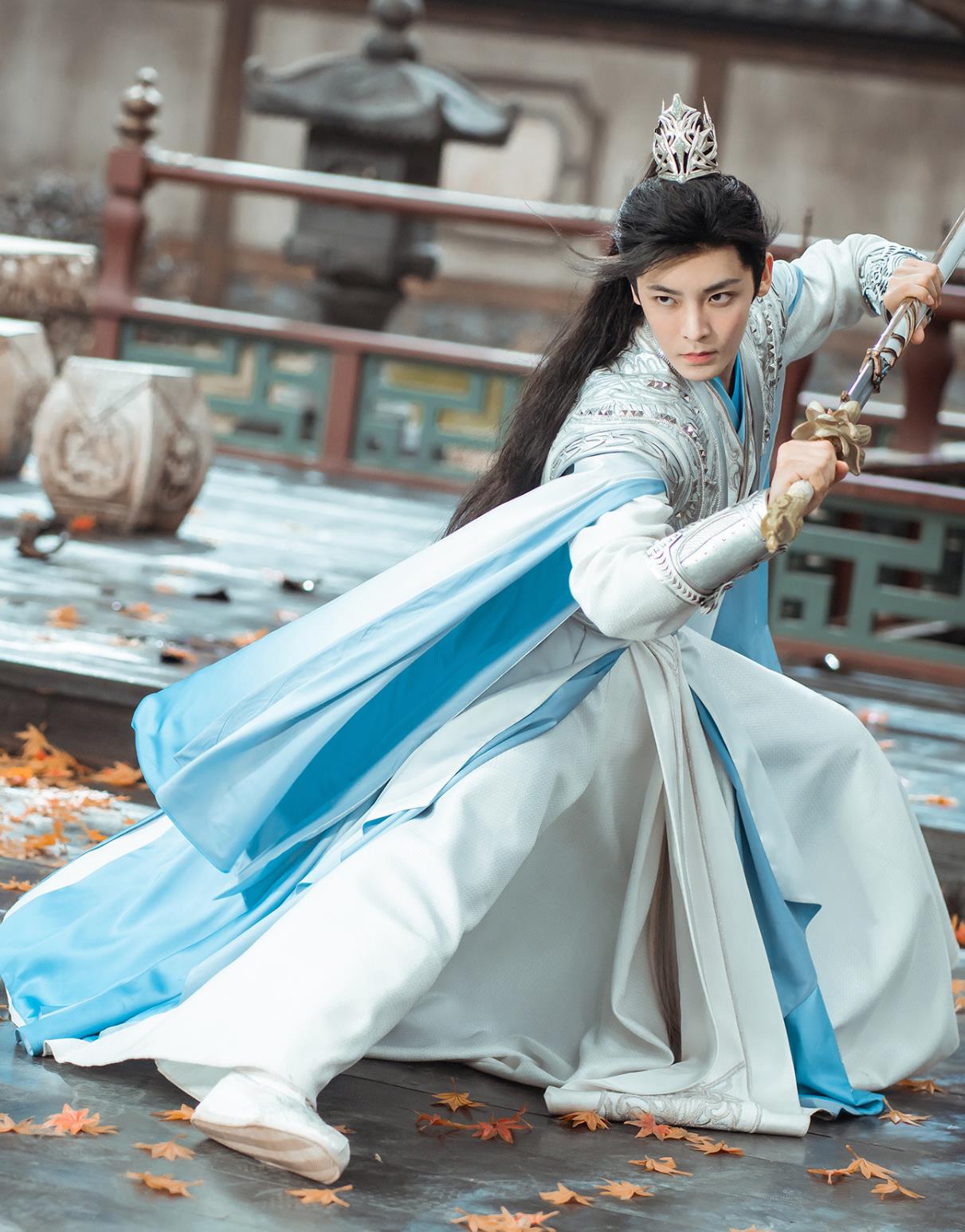 Ancient China Noble Childe Clothing Chinese Drama Dashing Youth Hero Baili Dong Jun Costume