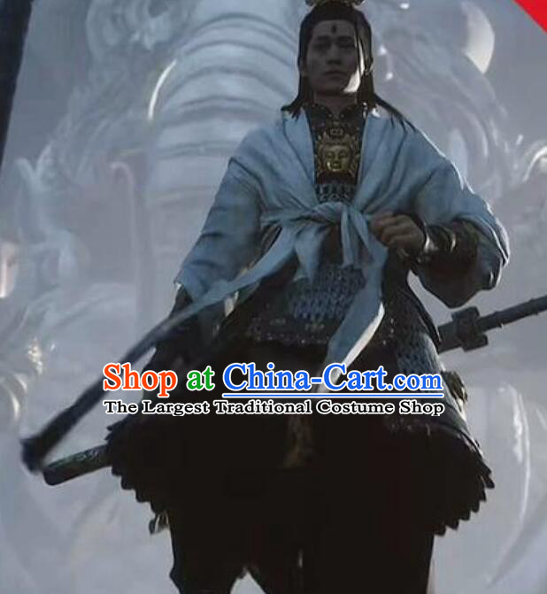 Chinese Mythology Journey to the West Er Lang God Armor Costume Black Myth Wukong Warrior God Clothing