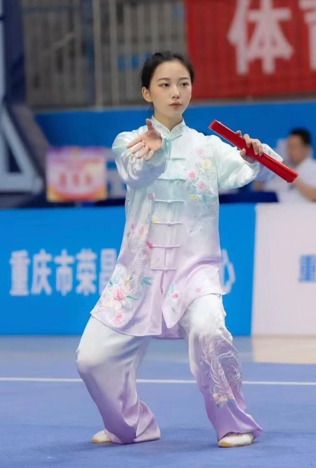 Top Embroidered Tai Chi Suit Chinese Kung Fu Competition Clothing China Wushu Taiji Chuan Uniform