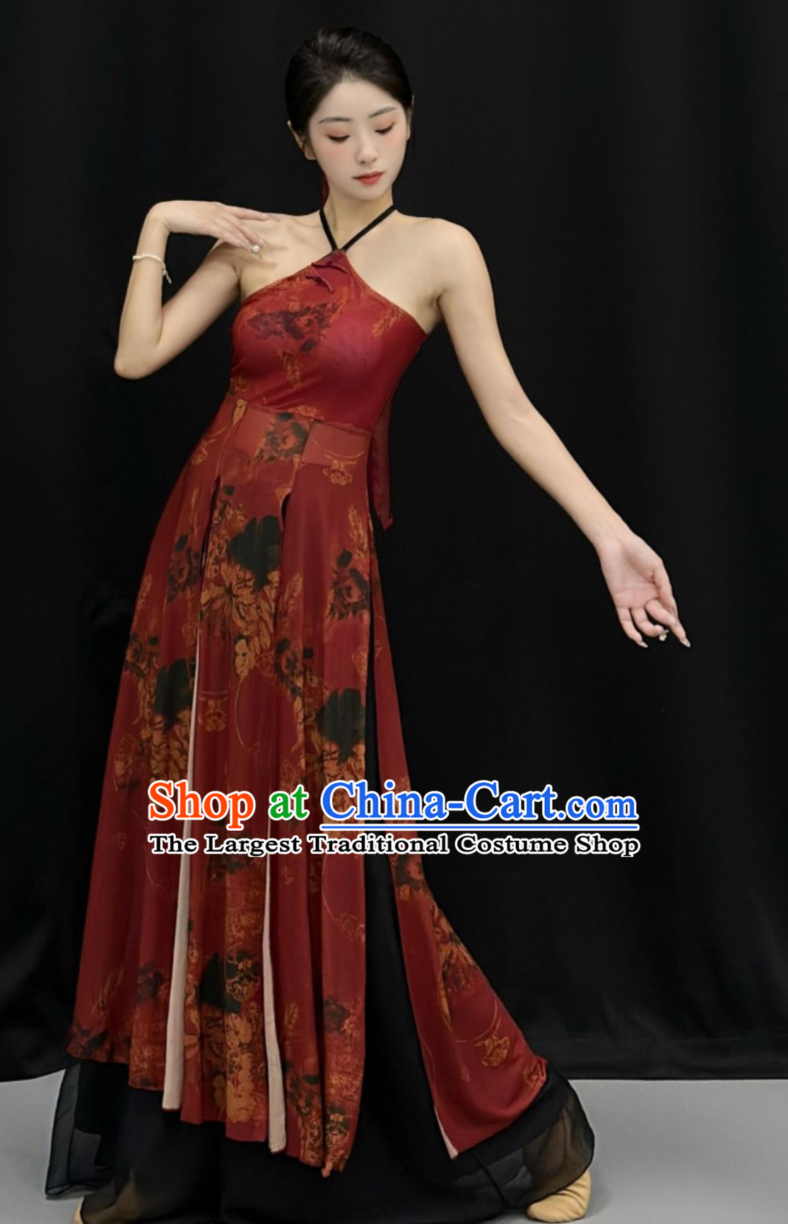 China Jazz Dance Dress Traditional Chinese Classical Dance Costume Woman Solo Dance Clothing