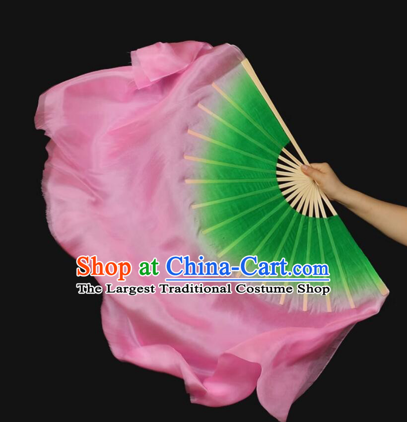 Chinese Spring Festival Gala Opening Dance Fan Folk Dance Fan Handmade Yangko Pure Silk Fan