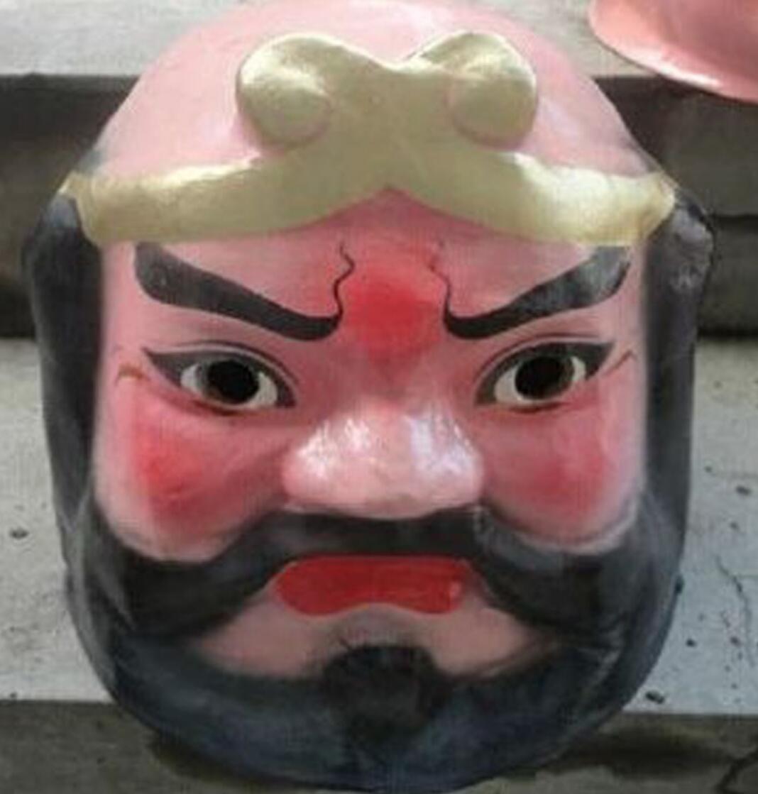 Chinese Journey to the West Sha Seng Mask Handmade Monk Hat