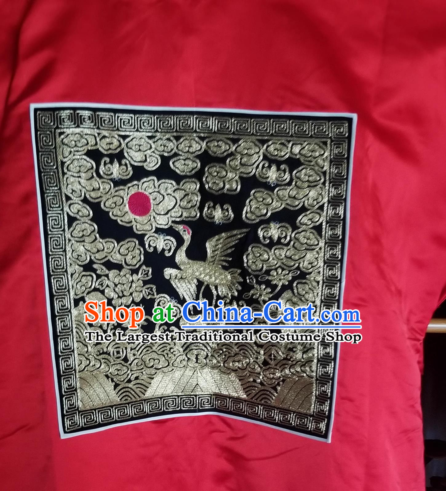 Top Custom Traditional Opera Official Clothing Chinese Peking Opera Patch Costume China Beijing Opera Red Embroidered Robe