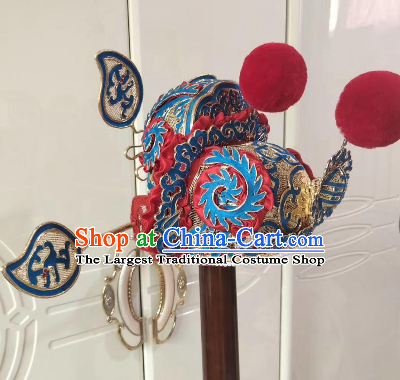 Handmade Chinese Beijing Opera Zhong Kui Hat China Peking Opera Laosheng Judge Headgear