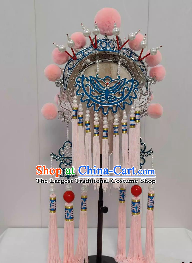 Handmade Chinese Beijing Opera Hua Tan Headgear Traditional Opera Headwear China Henan Opera Palace Lady Hat