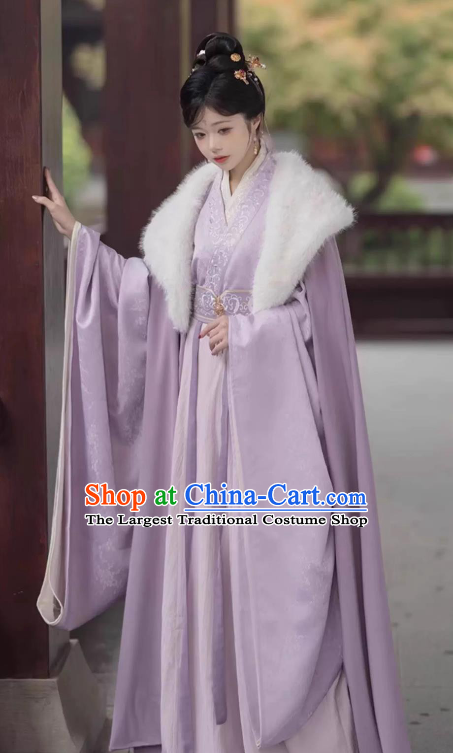 China Ancient Palace Princess Clothing Chinese Jin Dynasty Court Woman Costumes Traditional Purple Hanfu Dresses