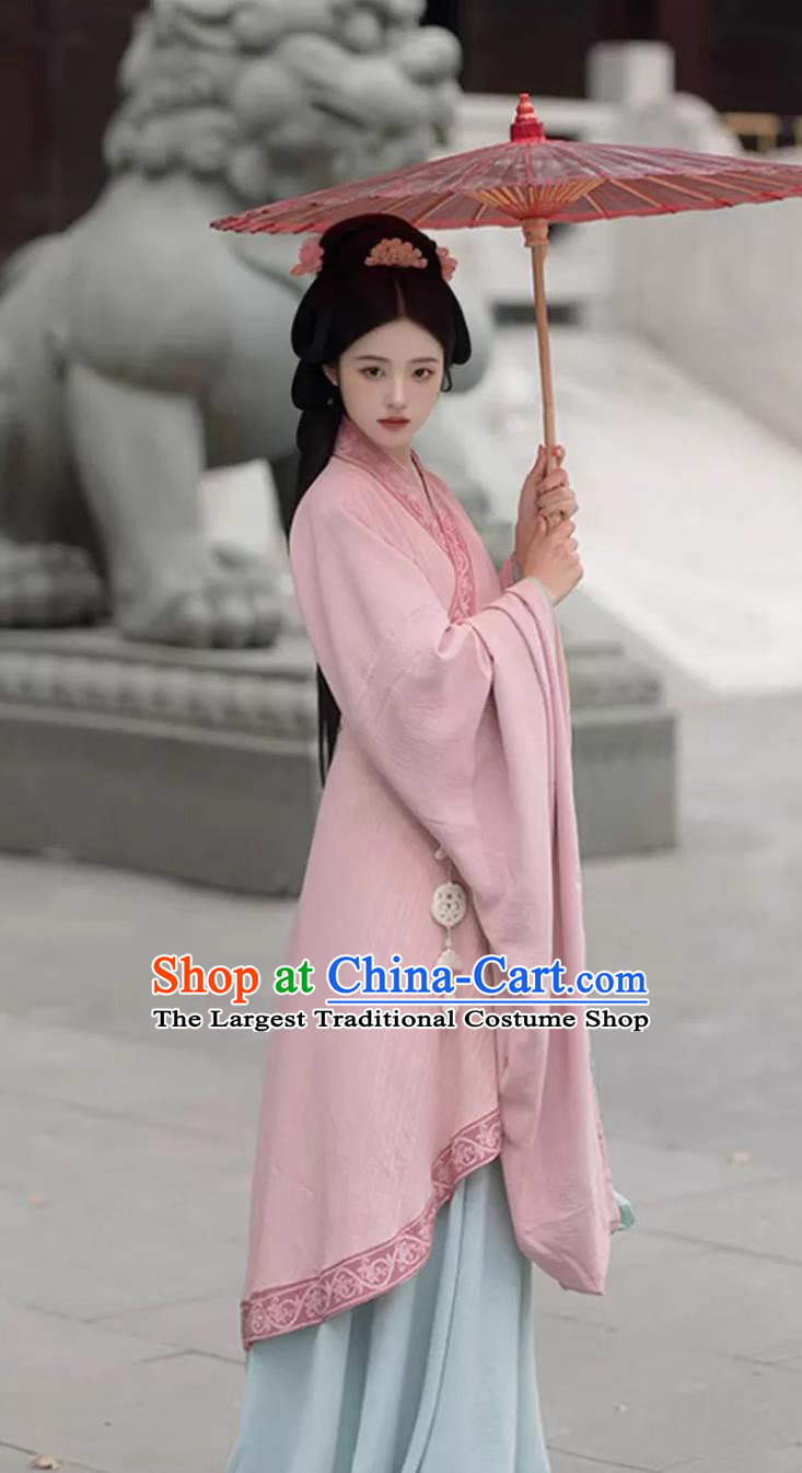 China Southern and Northern Dynasties Palace Woman Costume Traditional Chinese Hanfu Dress Ancient Palace Princess Clothing