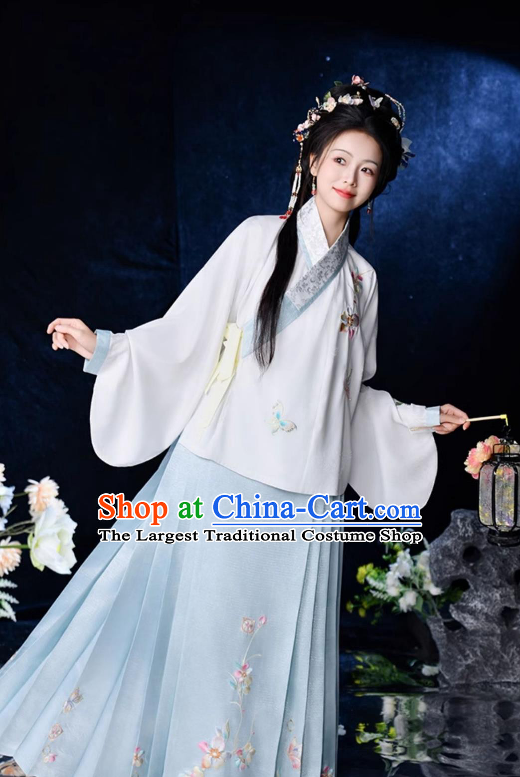 Chinese Ming Dynasty Noble Woman Costumes China Traditional Hanfu Dresses Ancient Palace Princess Clothing
