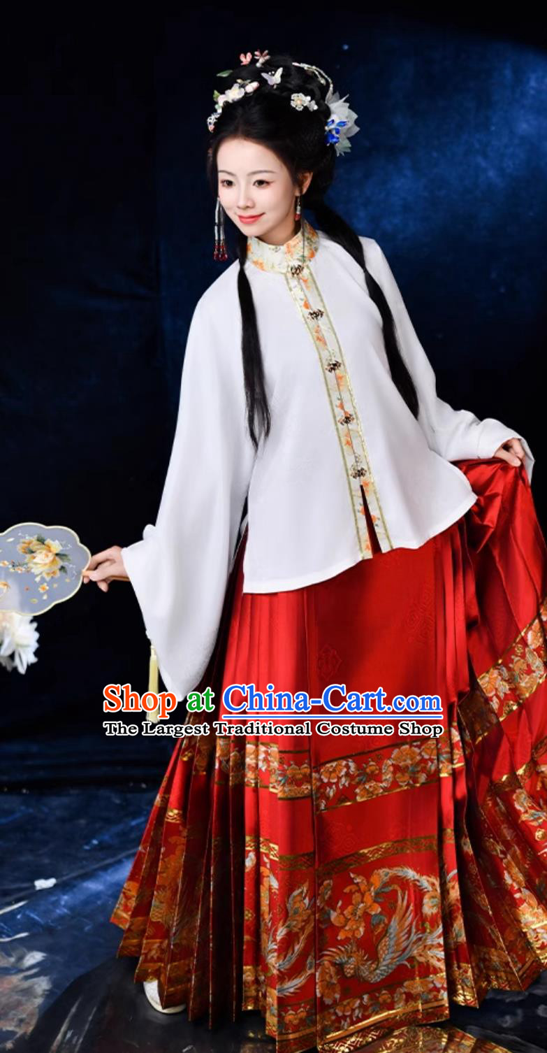 Chinese Ming Dynasty Royal Princess Costumes China Traditional Hanfu Dresses Ancient Court Woman Clothing