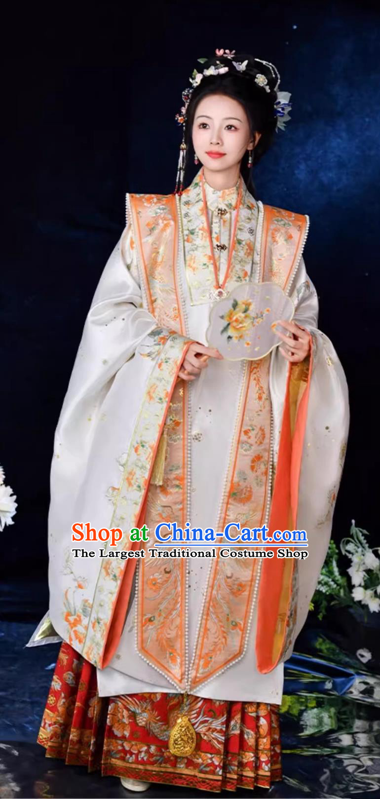 Chinese Ming Dynasty Royal Princess Costumes China Traditional Hanfu Dresses Ancient Court Woman Clothing