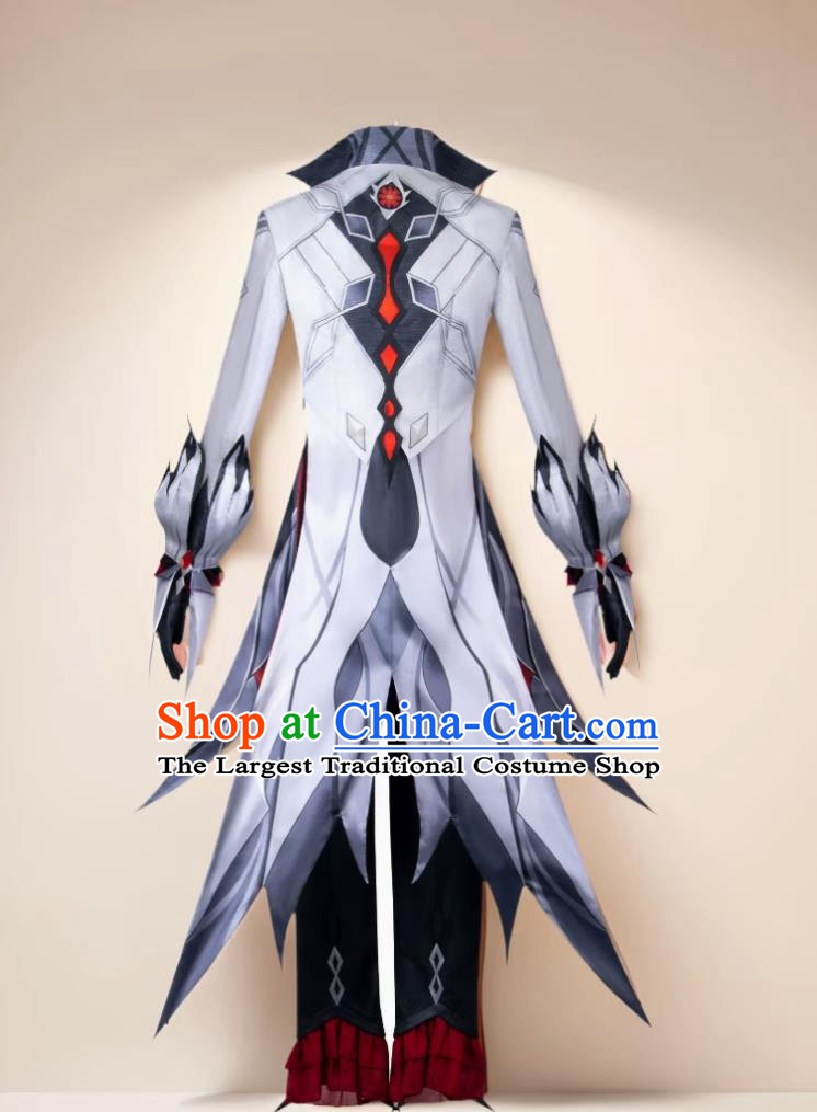 Cosplay Costume Complete Set for Arlecchino The Servant Character From Genshin Impact Mens Tuxedo Style Outfit