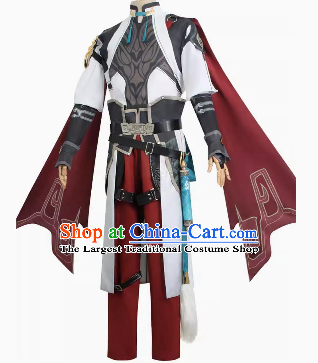 Costume Set For Cosplay Jing Yuan From Honkai Star Rail Anime Warrior Outfit
