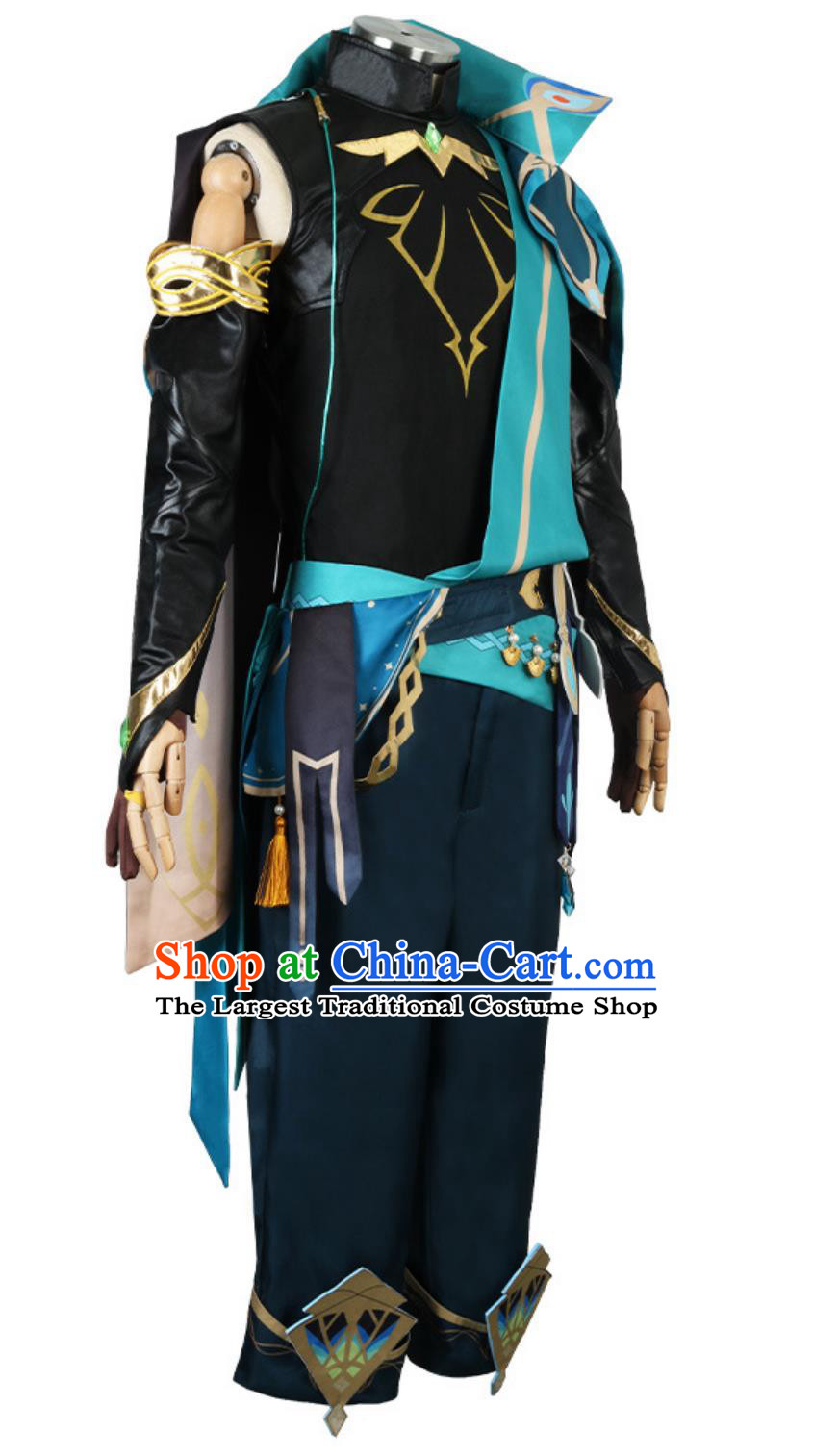 Genshin Impact Alhaitham Cosplay Costume Male Game Character Set