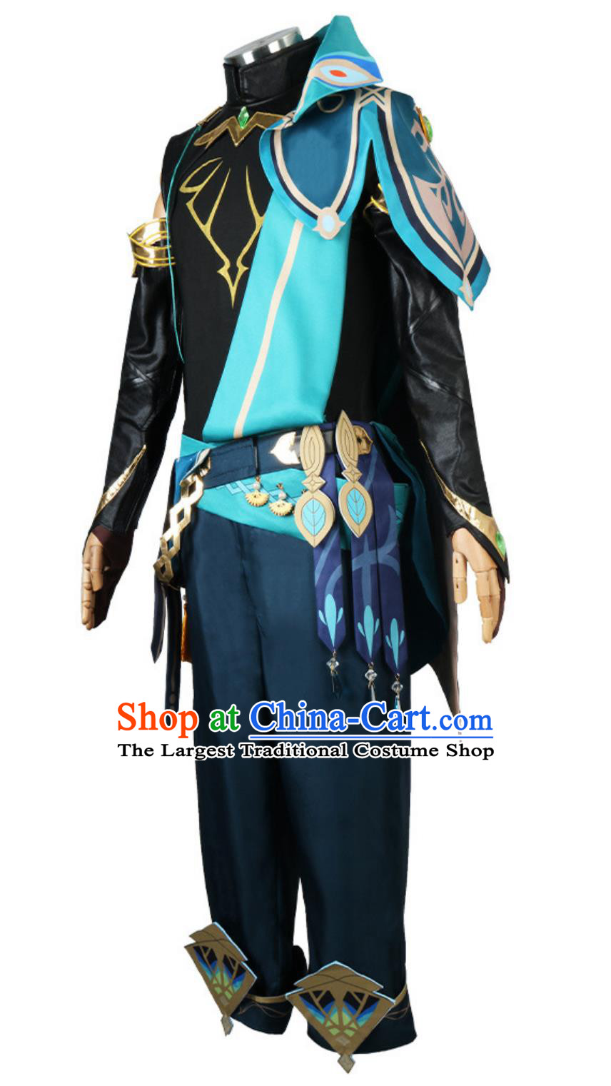 Genshin Impact Alhaitham Cosplay Costume Male Game Character Set