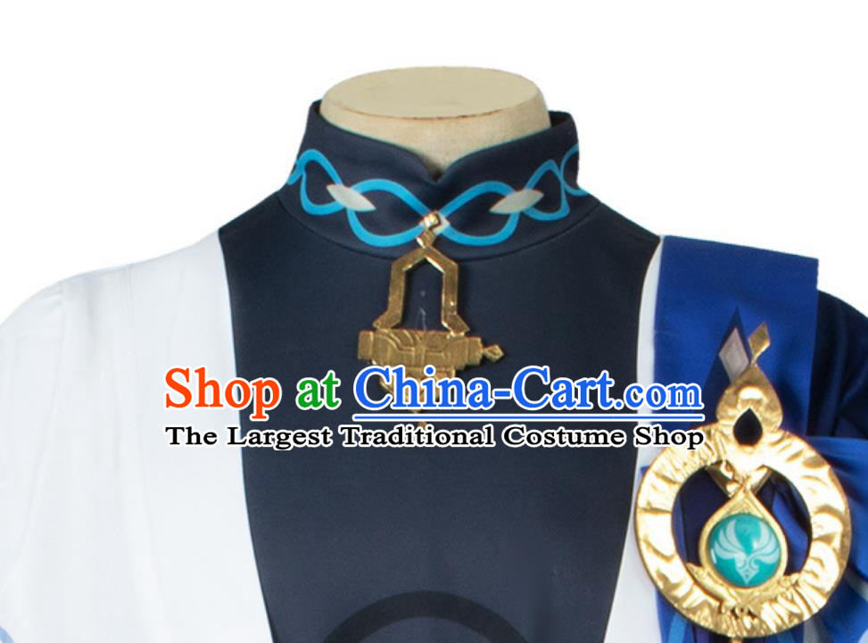 Genshin Impact Scaramouche Wanderer Cosplay Costume Anime Cosplay Clothing and Hat Full Set