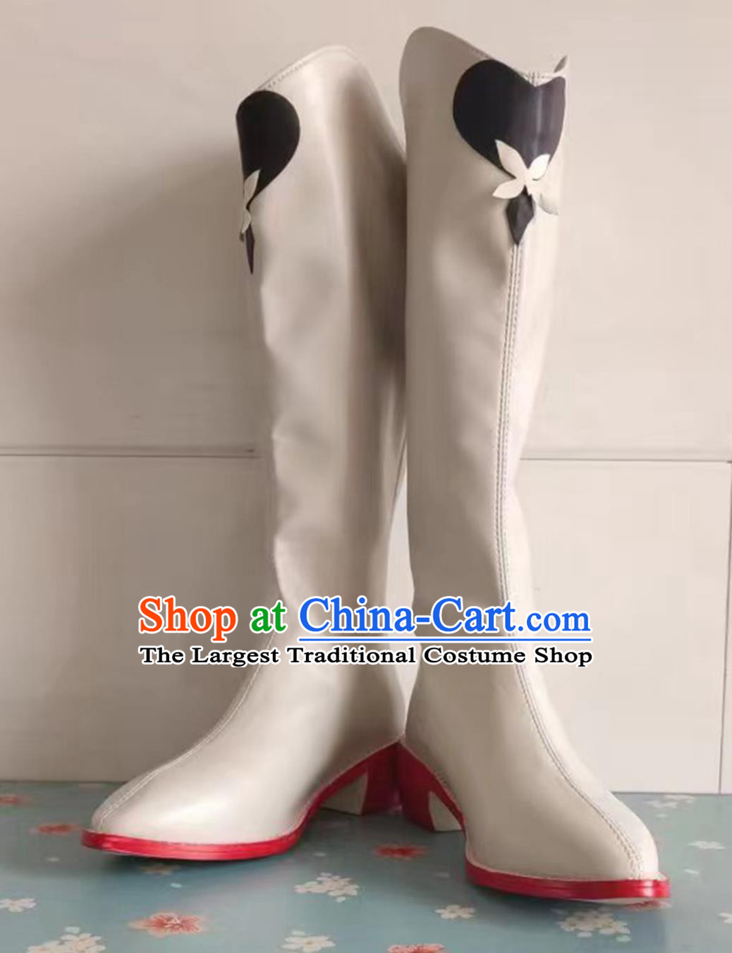 Racing Miku Hatsune Miku Cosplay Shoes Female Medium Heeled Boots